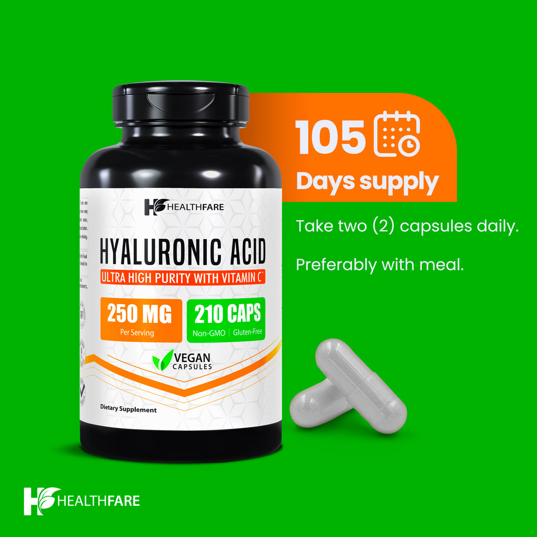 Hyaluronic Acid (with Vitamin C) - 250mg 210 Capsules