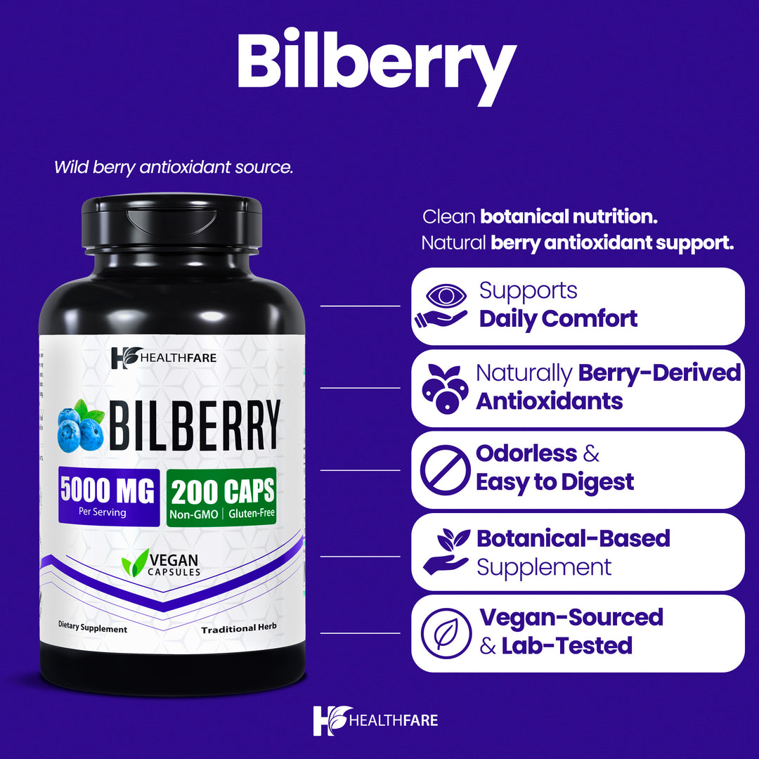 Bilberry - 5000mg 200 Capsules