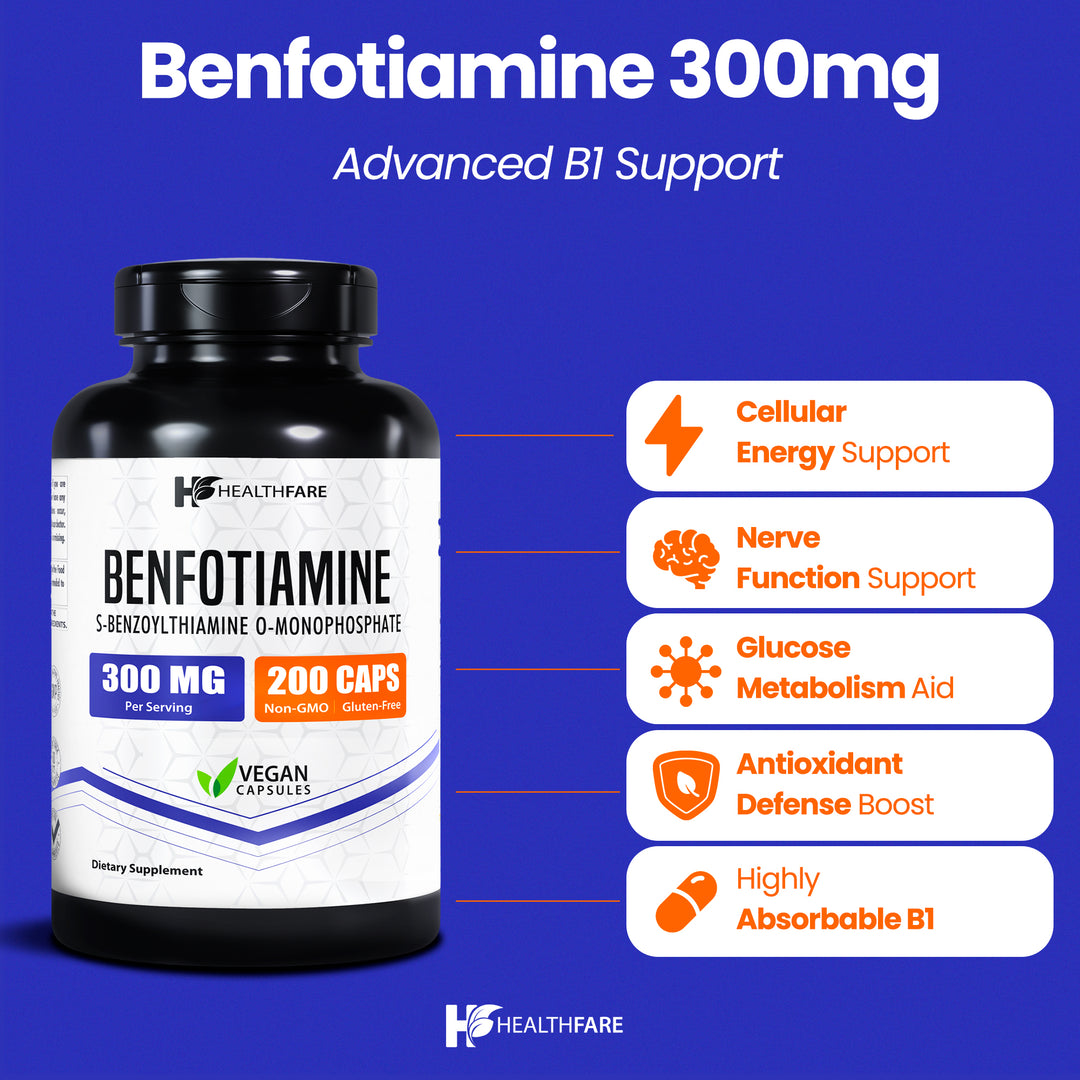 Benfotiamine - 300mg 200 Capsules