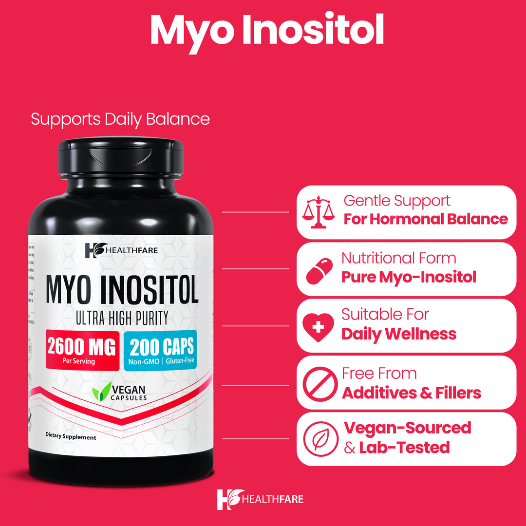 Myo Inositol - 2600mg 200 Capsules