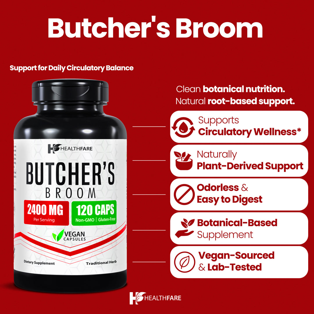 Butcher's Broom - 2400mg 120 Capsules