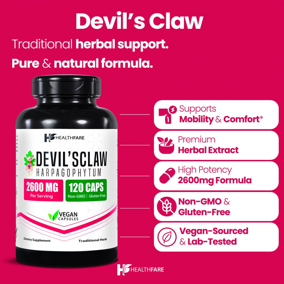 Devil's Claw - 2600mg 120 Capsules