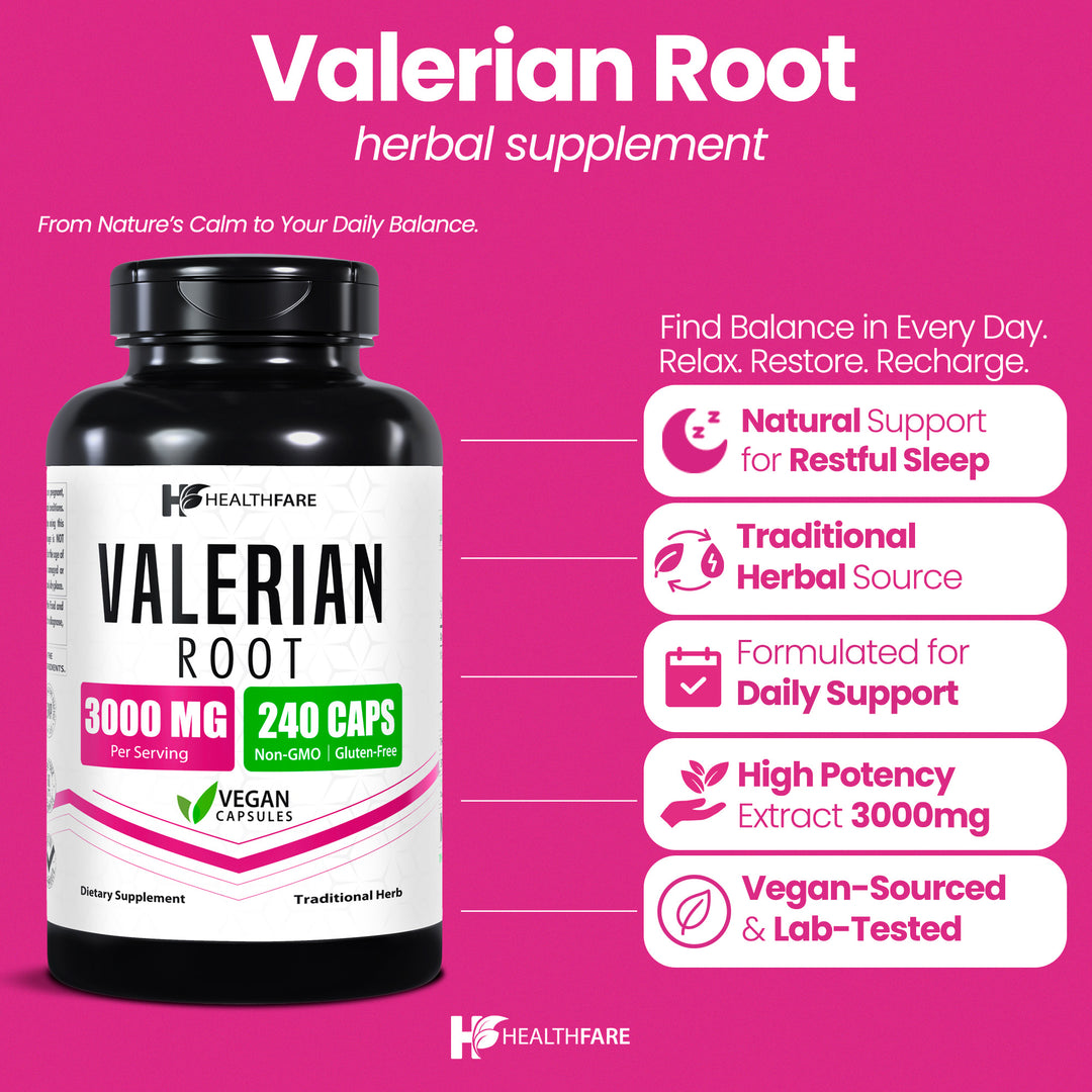 Valerian Root - 3000mg 240 Capsules