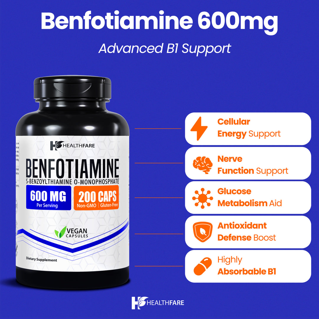 Benfotiamine - 600mg 200 Capsules