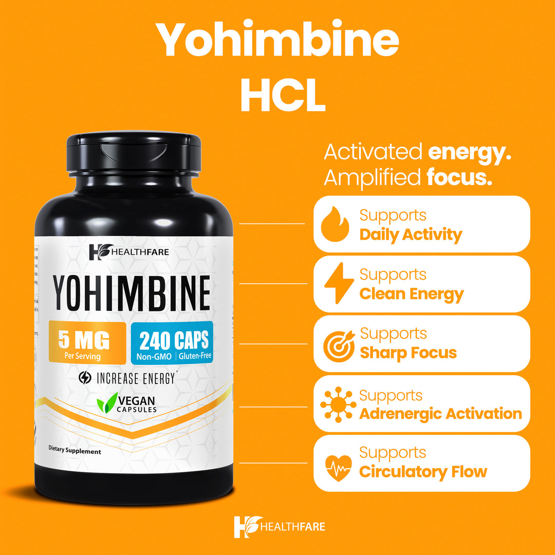 Yohimbine - 5mg 240 Capsules