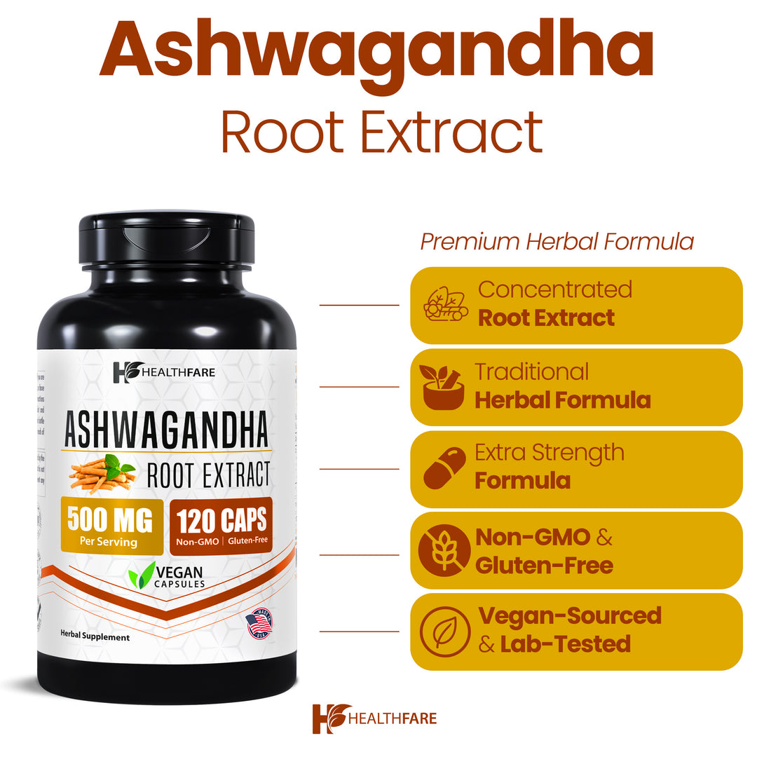 Ashwagandha 500mg 120 Capsules