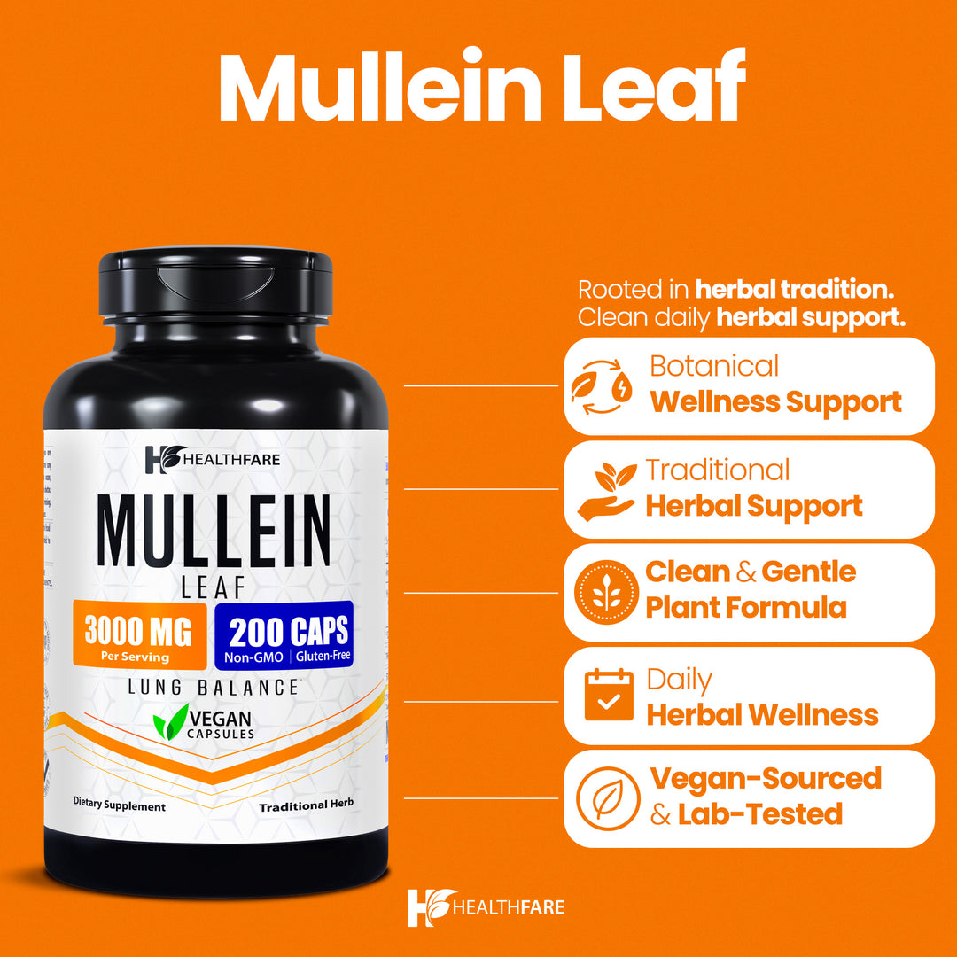 Mullein Leaf - 3000mg 200 Capsules