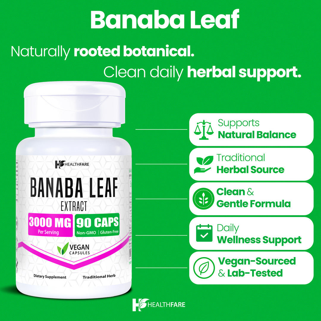 Banaba Leaf 3000mg 90 Capsules