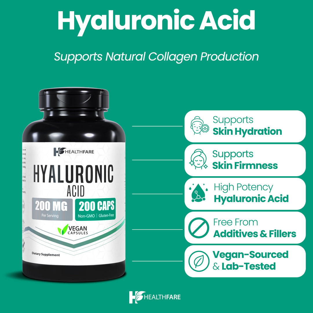 Hyaluronic Acid - 200mg 200 Capsules