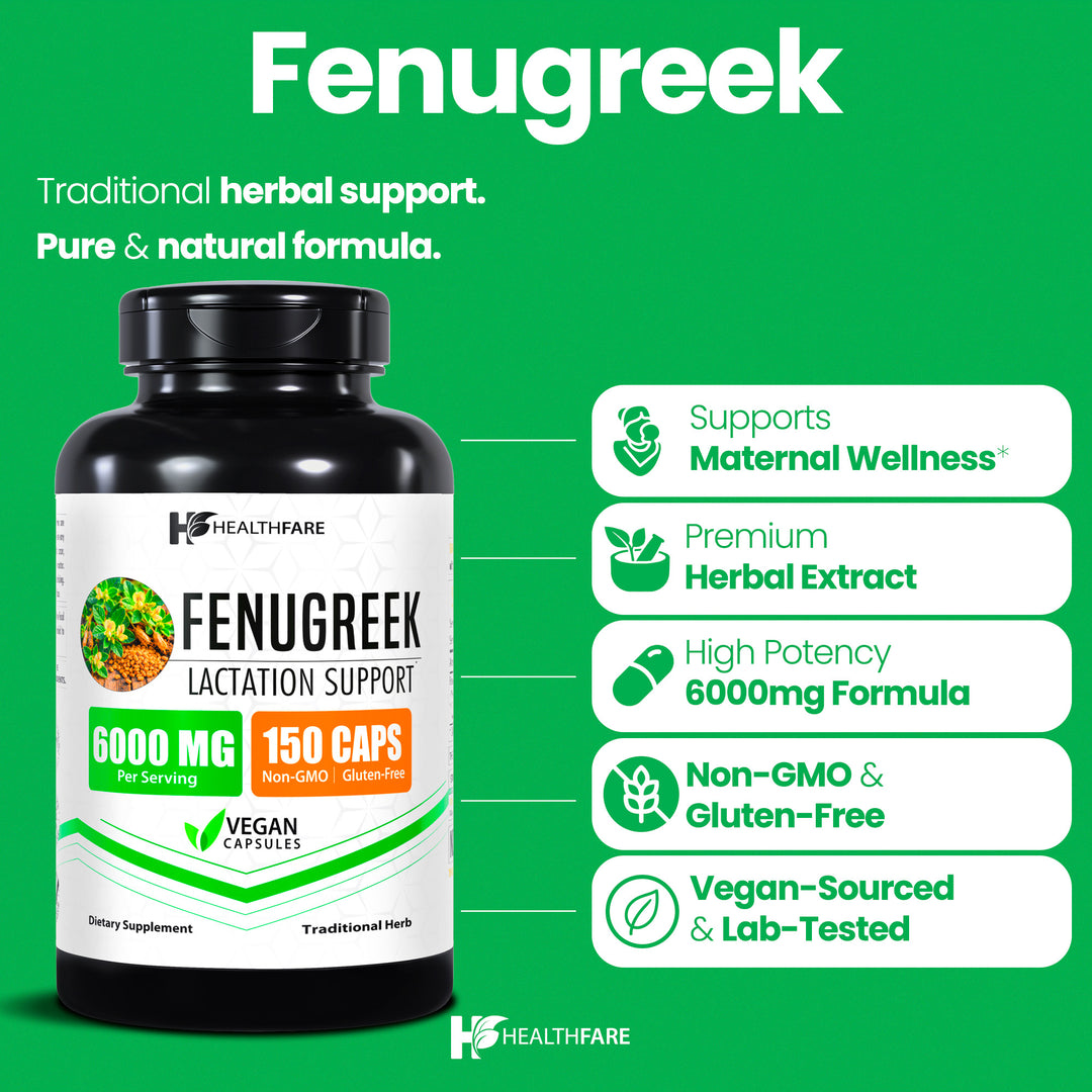 Fenugreek - 6000mg 150 Capsules