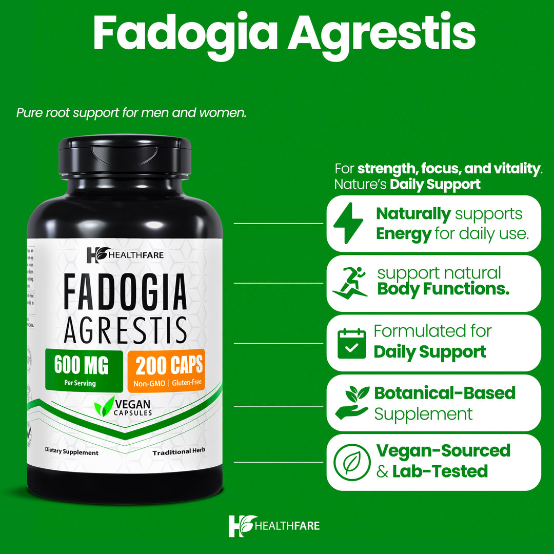 Fadogia Agrestis - 600mg 200 Capsules