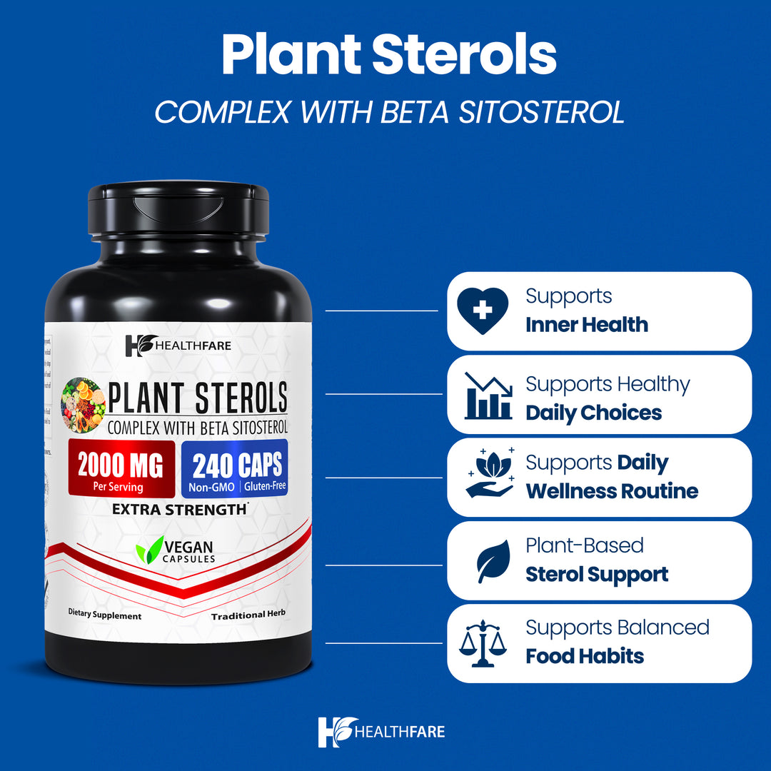 Plant Sterols - 2000mg 240 Capsules