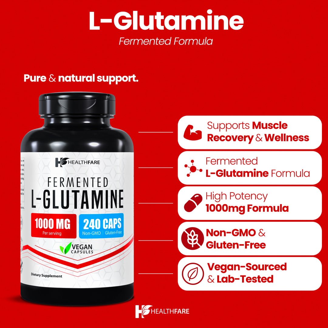 L-Glutamine - 1000mg 240 Capsules
