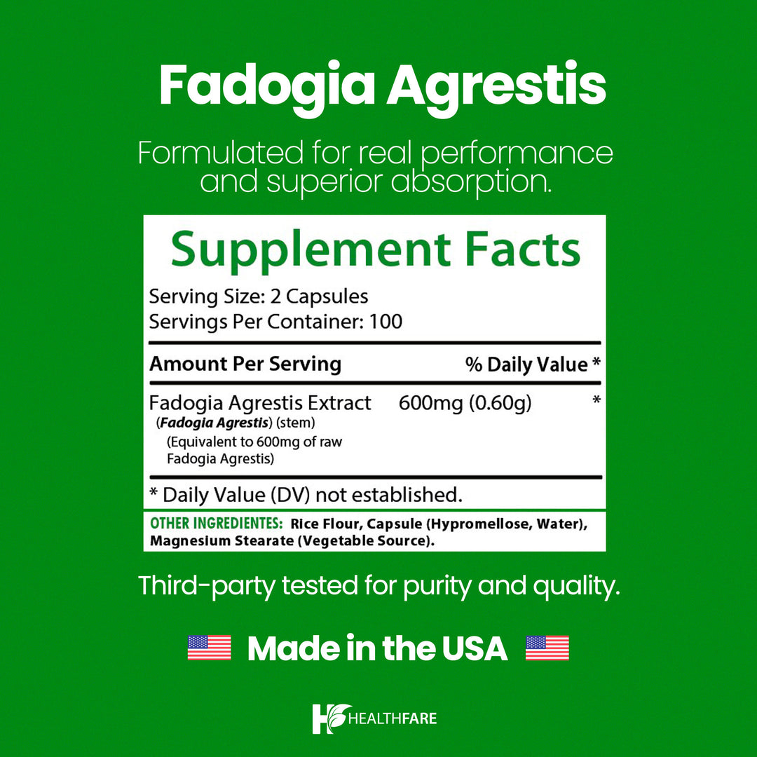 Fadogia Agrestis - 600mg 200 Capsules