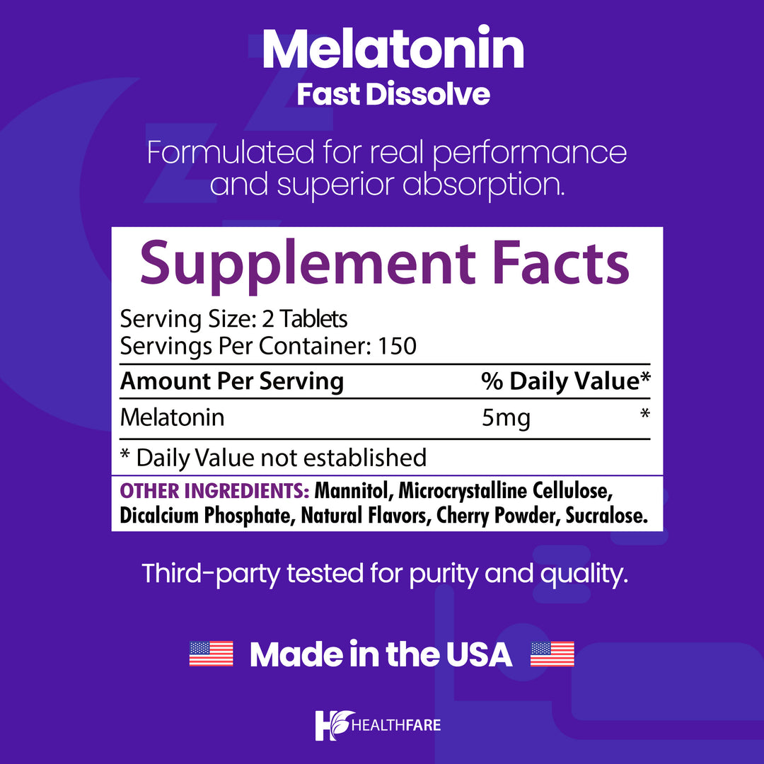 Melatonin Berry Flavor - 5mg 300 Tablets