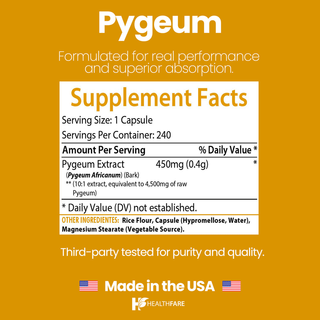 Pygeum Bark 4500mg 240 Capsules