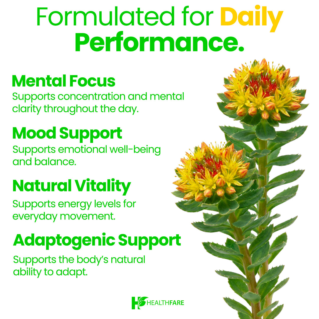 Rhodiola Rosea - 1000mg 90 Capsules