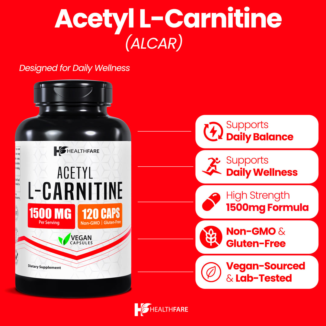 L-Carnitine - 1500mg 120 Capsules
