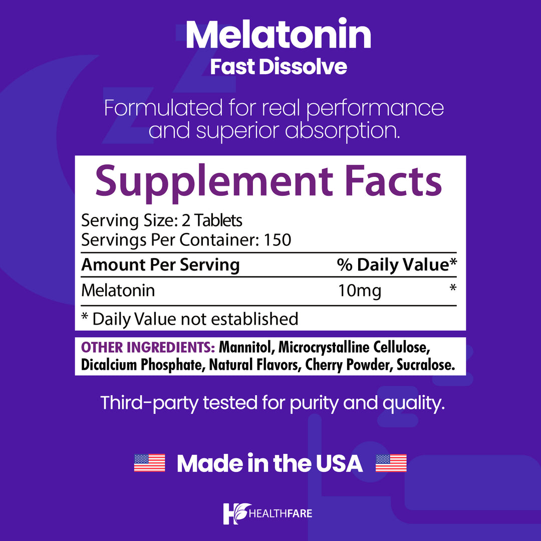 Melatonin Berry Flavor - 10mg 300 Tablets