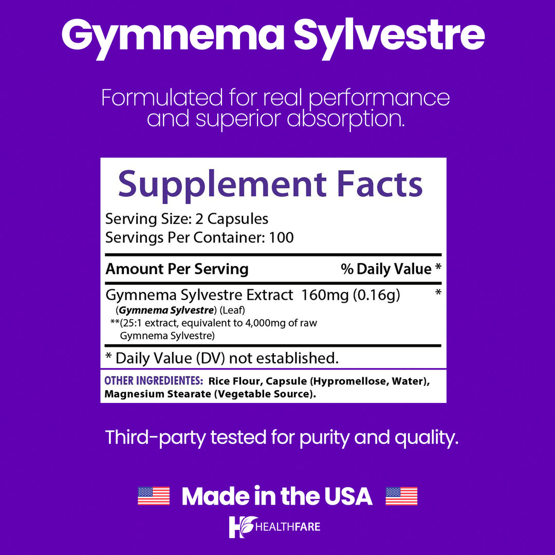 Gymnema Sylvestre - 4000mg  200 Capsules