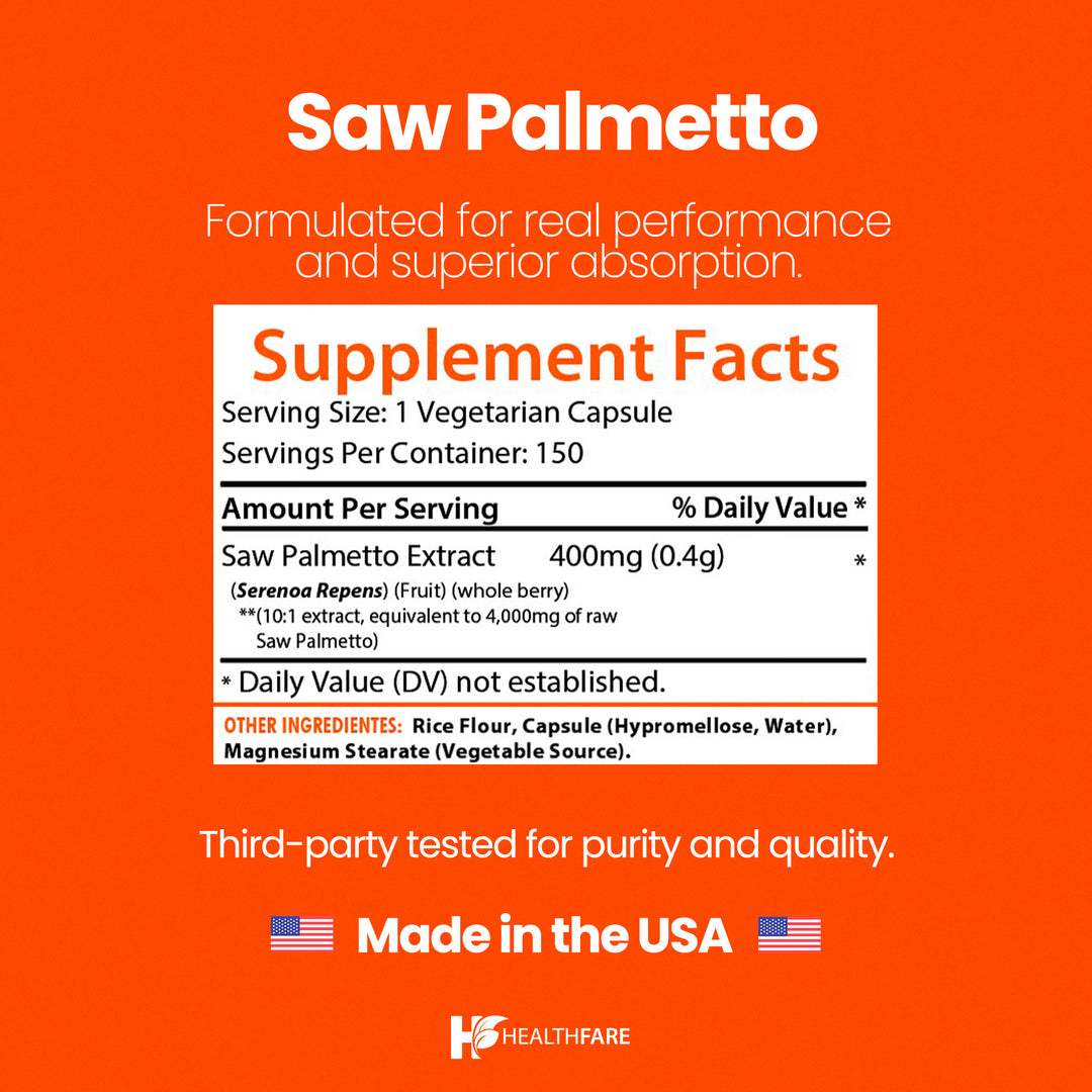 Saw Palmetto - 4000mg 150 Capsules