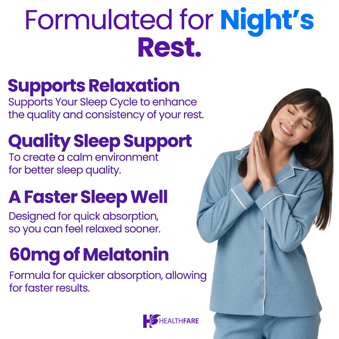 Melatonin Fast Absorption - 60mg 90 Capsules