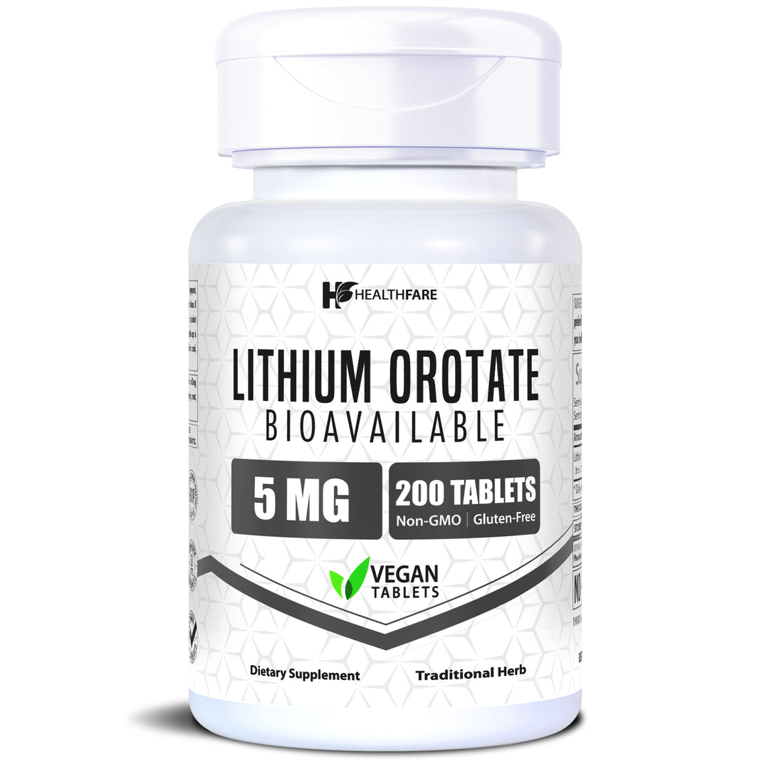 Lithium Orotate - 5mg 200 Tablets